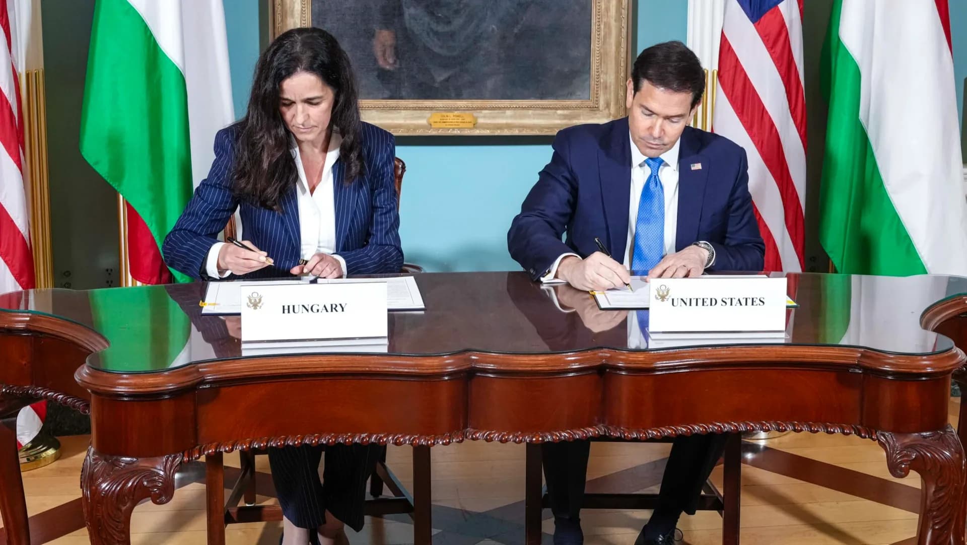 Orbán Anita és Marco Rubio