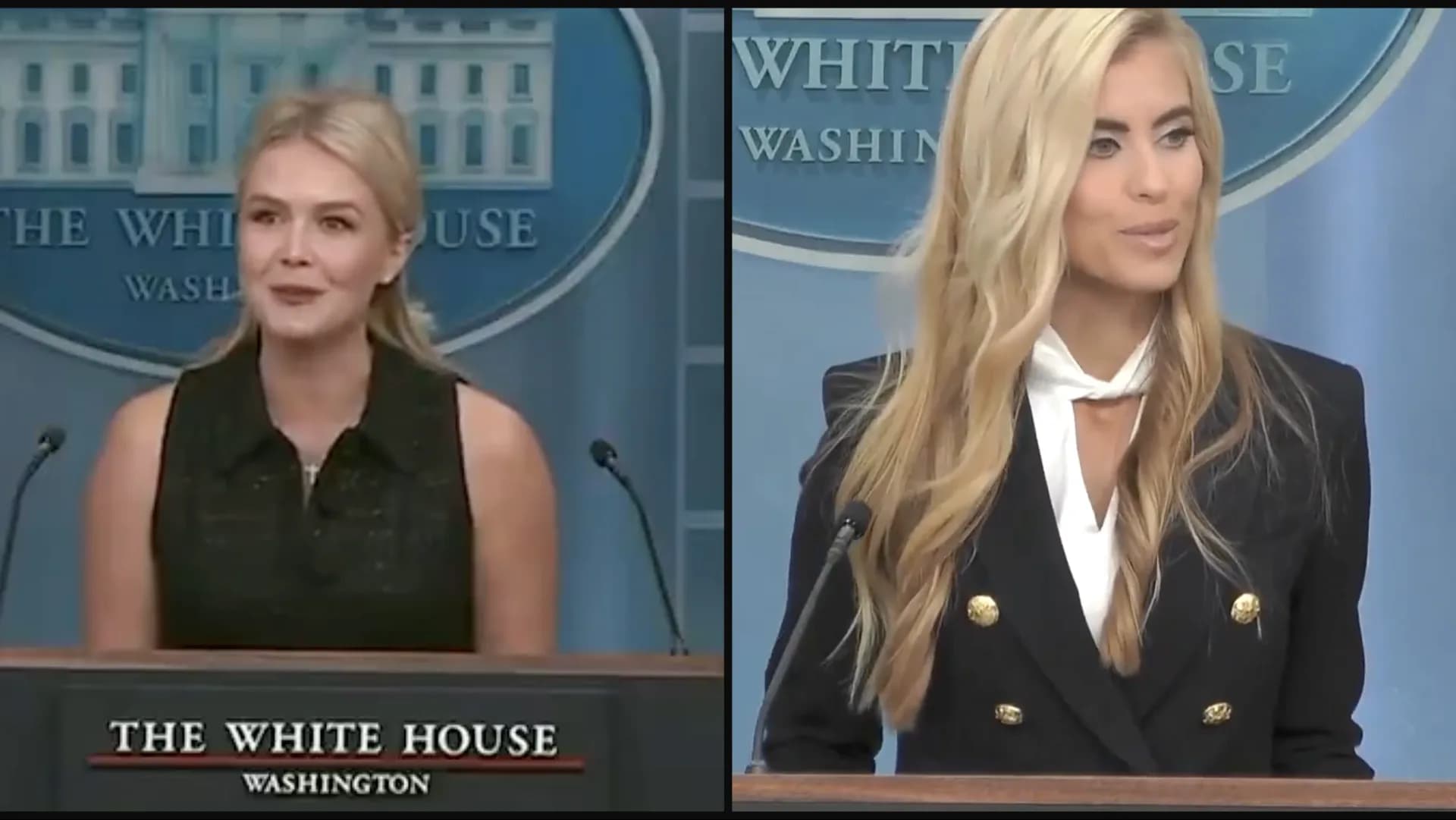 Karoline Leavitt és Katie Zacharia